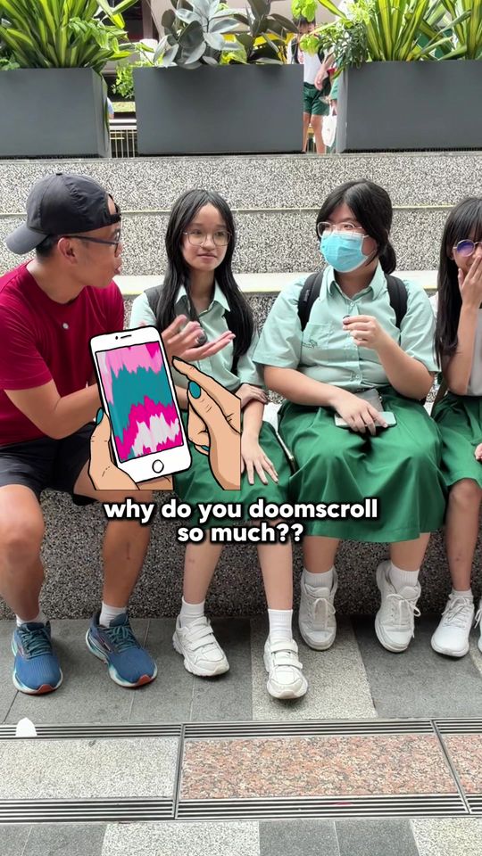 Runner Kao IMDA digital literacy campaign with Singapore students